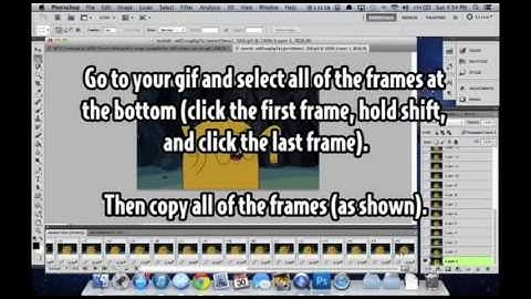 How to Add a GIF to a Still Image - Photoshop CS5 Tutorial (Mac)