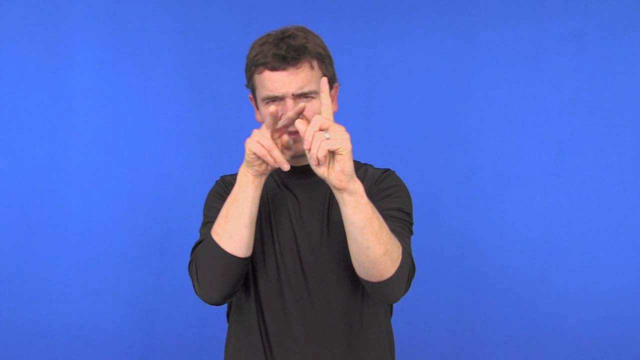 ASL Word of BLOCK (context E) - YouTube