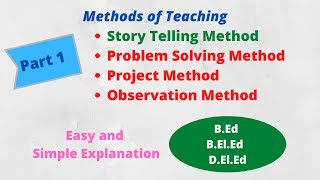 Story telling Method II Methods of Teaching II B.Ed M.Ed D.El.Ed II