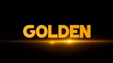 How to make Golden particular Reveal text animation intro in kinemaster