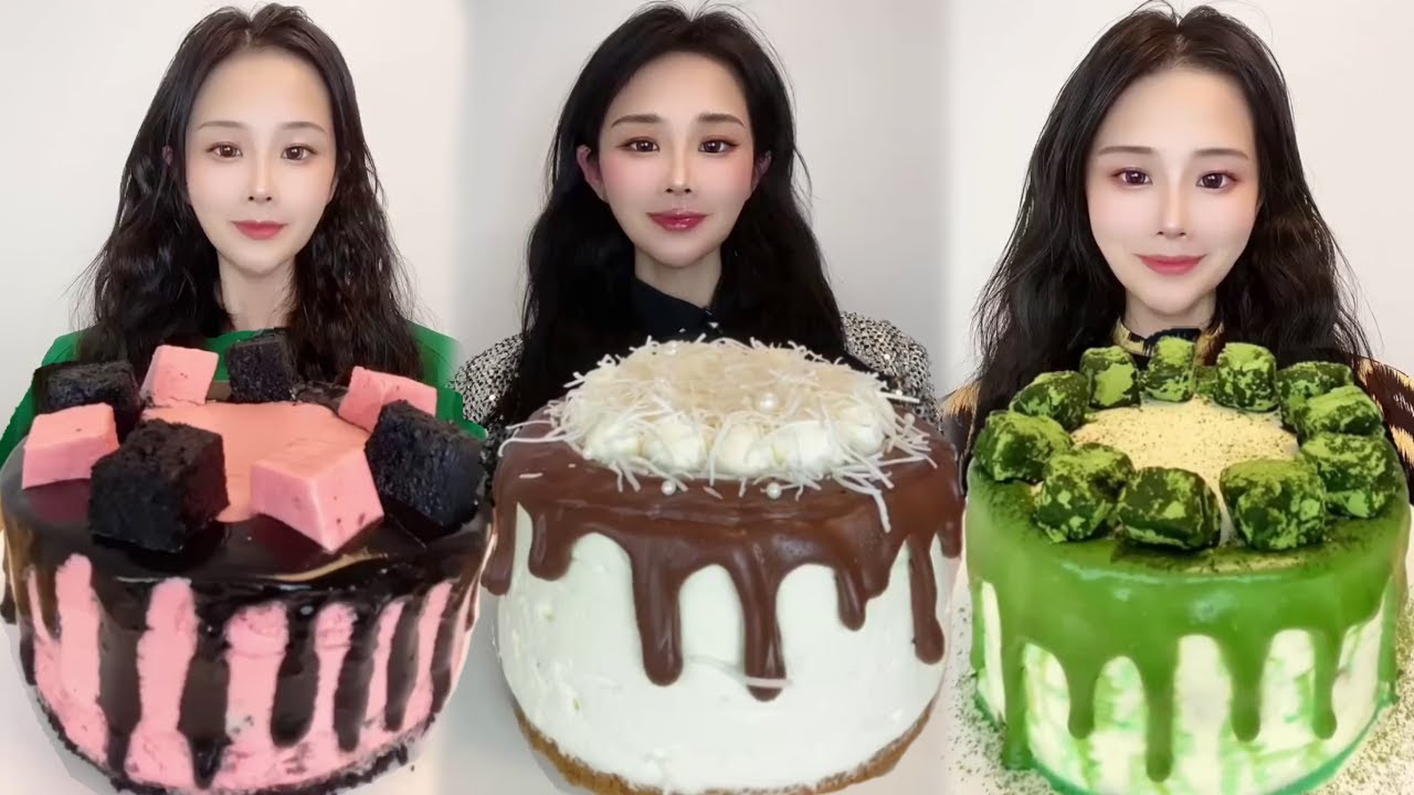 Asmr🍰Eating Chocolate Cream Mousse🍰 (Soft And Waxy Sound) 크림丨먹방丨Mukbang丨Satisfying丨Eatings