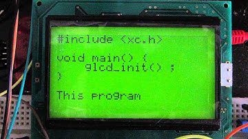 PICマイコンによるグラフィックLCD(SG12864)の制御