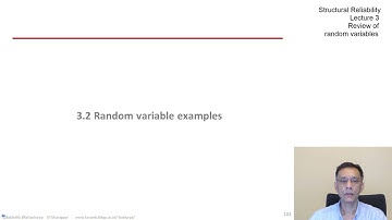 STRUCTURAL RELIABILITY Lecture 03 module 03 - Review of Random Variables