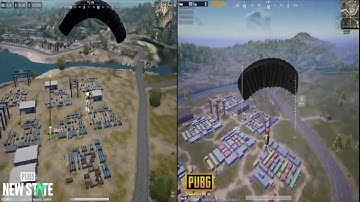 Erangel Vs Erangel 2051 || PUBG Mobile Vs PUBG New State || Side by side comparison 🔥