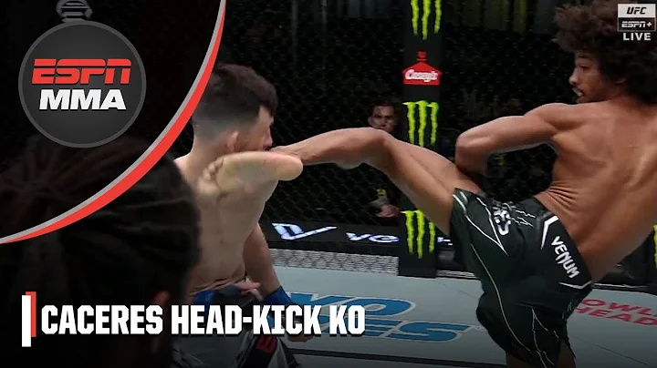 Alex Caceres head kicks Julian Erosa  #UFCVegas66 ...
