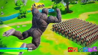 100 Men vs 1 Gorilla