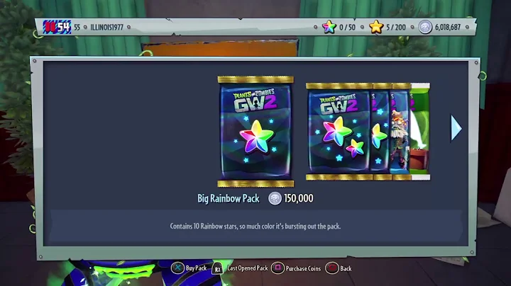 Buy Rainbow Stars! Plants vs Zombies Garden Warfare 2!