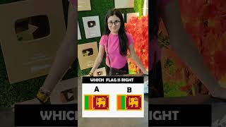 Guess the Flag challenge | Ridhima IQ Test | China and Sri Lanka #shorts