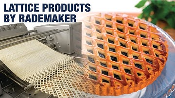 Expanding Pastry & Pie Production: Delightful Lattice Creations by Rademaker 🥐🍰 #bakery #equipment