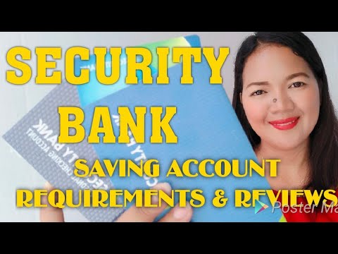 security bank savings account application