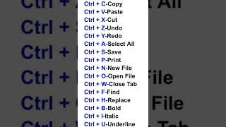 computer shortcut keys