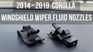 2014 - 2019 Corolla Windshield Wiper Fluid Nozzle Replace (QUICK & EASY!!)