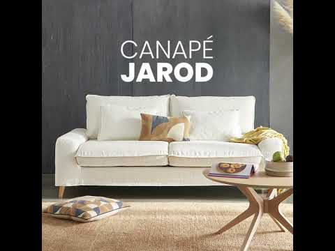 JAROD - Canapé en tissu ou velours - Envie d'un canapé confort, design et pratique ?