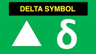 How to Insert Delta Symbol in Excel on MAC