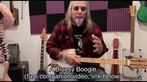 A Bluesy Boogie Lesson Beginner & Experienced 3 String Cigar Box Guitar Blues Fingerpicking Players