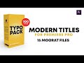 Typography Pack Premiere Pro | videohive