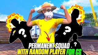 How to Make Permanent Squad with Random player for cs rank push - MONU KING