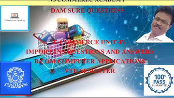 E COMMERCE IMP4 - E-COMMERCE - 5TH SEMESTER - B.COM COMPUTER APPLICATIONS -O.U