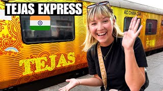 Taking the TEJAS Express Delhi to Lucknow 🇮🇳 India’s PRIVATE Golden Train