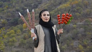 Mix of Traditional KEBAB'S in the Village of IRAN | Iran Village life