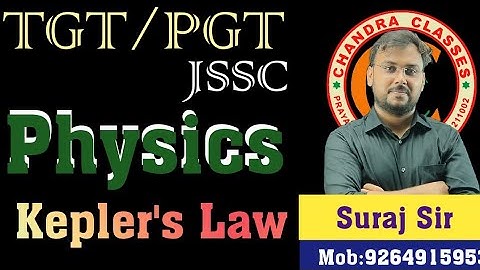 Physics PGT/JSSC/TGT|| Kepler