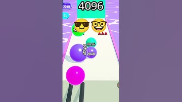 Ball Run 2048 - Gameplay Walkthrough Part 195B Infinity Mode New Best Record 4096AN (iOS, Android)