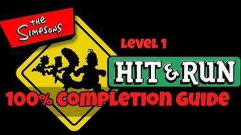 The Simpsons: Hit And Run - Level 1 - 100% Completion Guide: All Gags, Wasp Cameras, Collector Cards