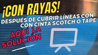 Como Quitar rayas y líneas en panel LCD despues de activar panel sin video cortando lineas