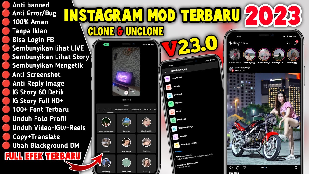 Instagram Mod Terbaru 2023 Ig Mod Terbaru 2023 Full Efek