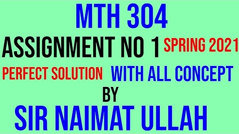 MTH304 assignment no 1 solution 2021|MTH 304|assignment 1|solution|coplaner Force|equilibrium|VU.