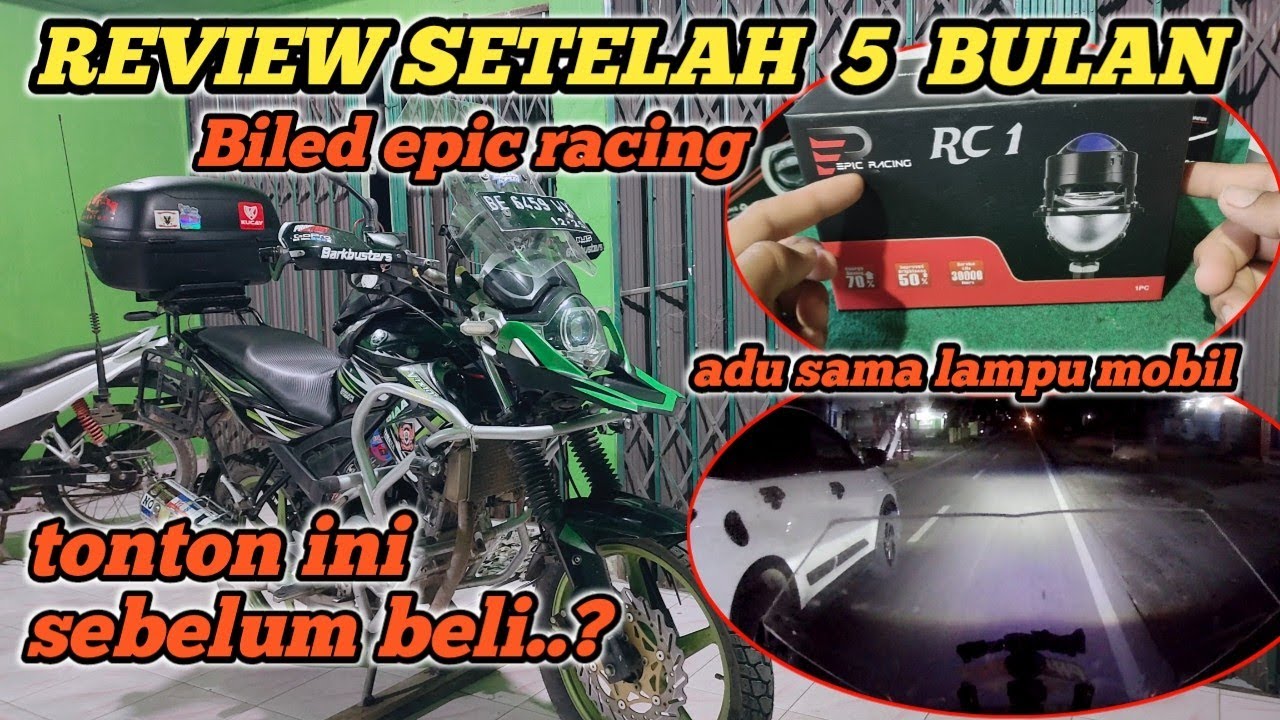 BILED EPIC RACING RC1 SETELAH PEMAKAIAN 5 BULAN KITA LIHAT HASILNYA APAKAH REDUP BILED MURAH 