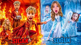 DONDURMA İLE SICAK SOĞUK OYUNU ‼️ KUZEY ELİF HİLAL YARIŞTI !! screenshot 2