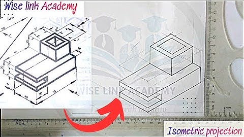 How to Draw Isometric Projection of a 3D Object | Manual Drawing for WAEC, USA & UK