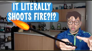 FIRE SHOOTING Harry Potter Wand Unboxing & Review - Crazy Facebook Ad - Does It Work???