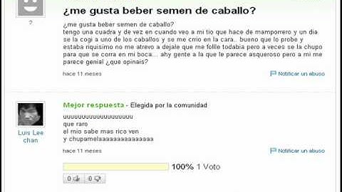 Preguntas Estúpidas y Subnormales de Yahoo respuestas # 1(Loquendo)