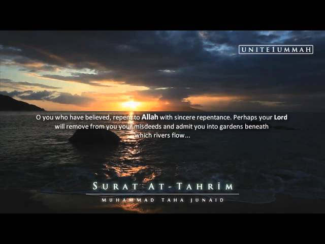 Muhammad Taha Al Junaid | Surat At-Tahrim - Beautiful Recitation class=