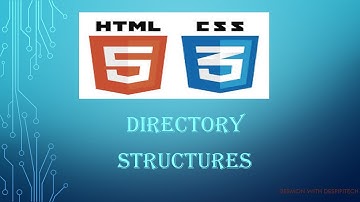 HTML5 and CSS3 beginners tutorial 8 - directory structures