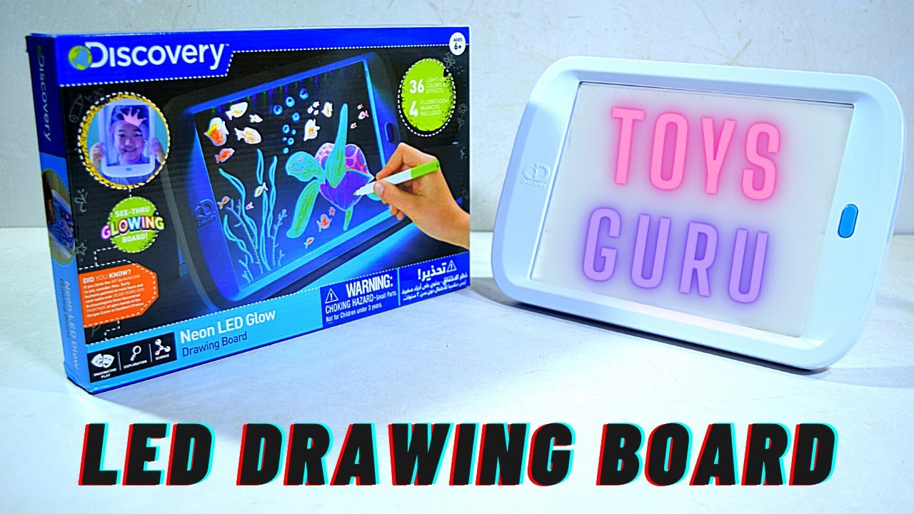 Discovery NEON LED GLow Drawing Board | Neon LED Board For Kids