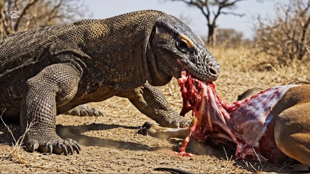 The life of a Komodo dragon ( the real life dragon )