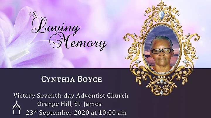 Funeral Service for the Late Cynthia Boyce