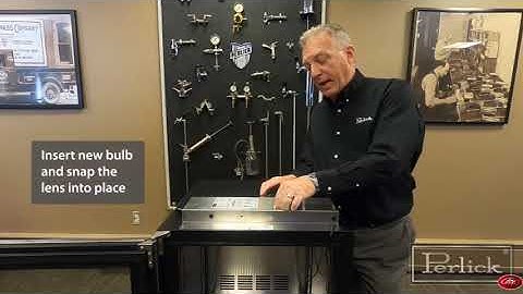 HOW TO  Change a Light Bulb on a Perlick® C Series & Commercial Undercounter Unit