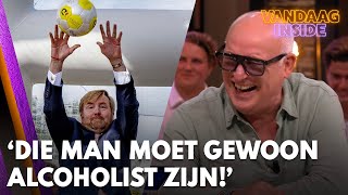 René lacht om beelden Willem-Alexander: 'Die man moet toch ook gewoon alcoholist zijn!'
