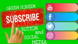 Subscribe On And Social Media Green Screen Like Share And Subscribe