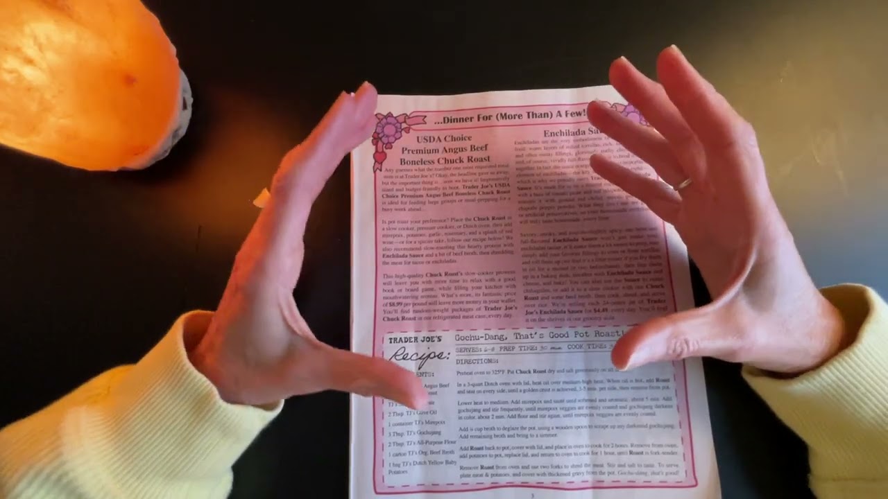ASMR Trader Joe’s Fearless Flyer Flip