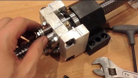 THUNDERDORK: DIY CNC Router -- Anti-Backlash Housing for Rolled Ballscrew