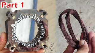 How to Rewind Dawlance Washing Machine Motor Part 1 by Mehboob Electric DIY 2,469 views 9 months ago 2 minutes, 33 seconds