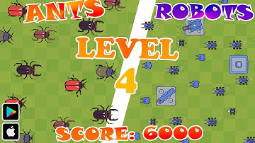 Robot Colony Game Walkthrough - HARD - Level 4 - SCORE: 6000