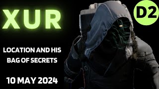 Where is XUR Today Destiny 2 D2 XUR Location and Official Inventory and Loot 10 May 2024, 5/10/2024