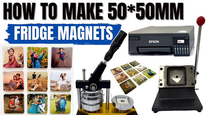 How To Make Square 50*50mm (2*2 inch) Photo Fridge Magnets #fridgemagnets #machine #customized