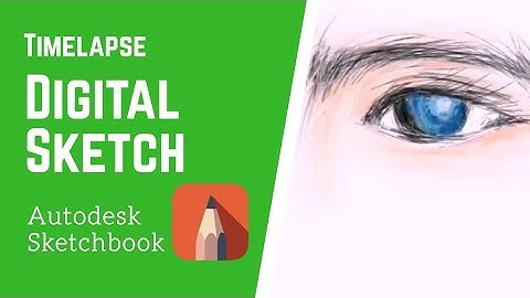 Timelapse Digital Sketch using Autodesk Sketchbook - Fingertip Sketch - Eye